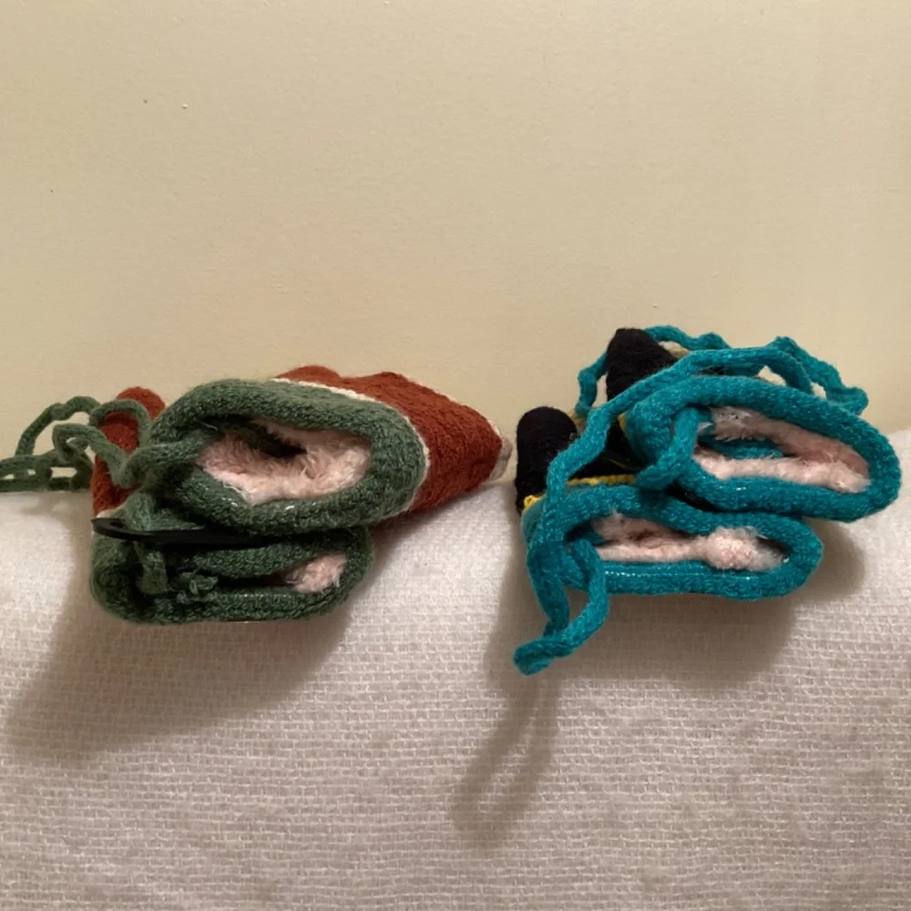 Kids Mittens Two Pairs Faux Fur Lined Multi Colored NWT